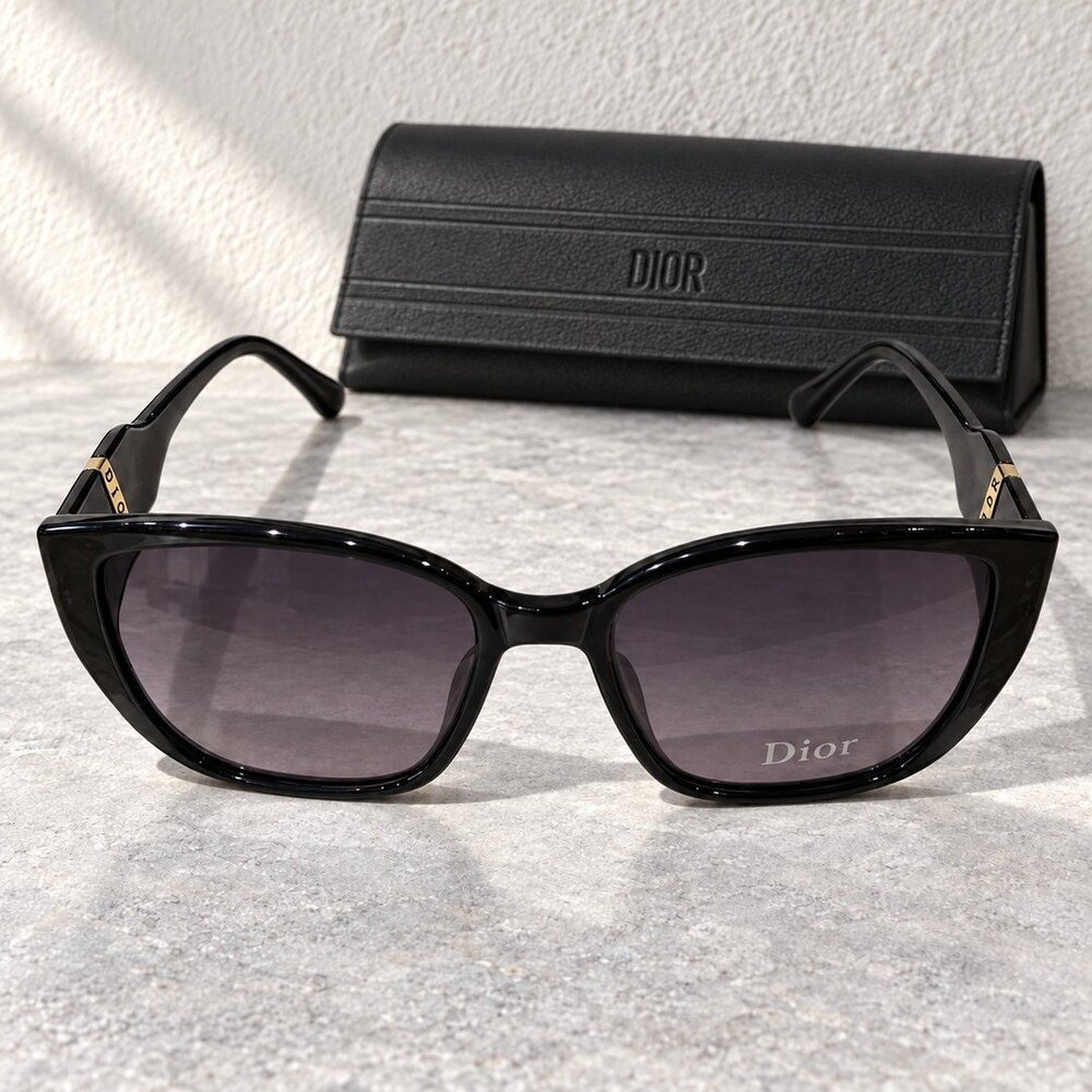 Dior Black Cat Eye Gradient Sunglasses